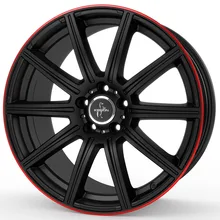 Keskin KT16 matt black lip red