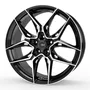 Tec Speedwheels GT9 Schwarz-Glanz-Frontpoliert