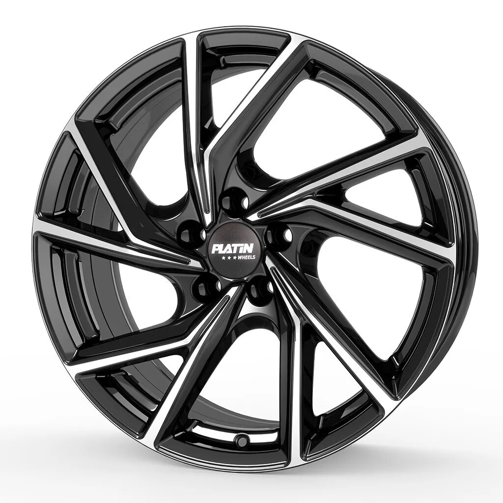 Platin P107 - diamant-schwarz front poliert